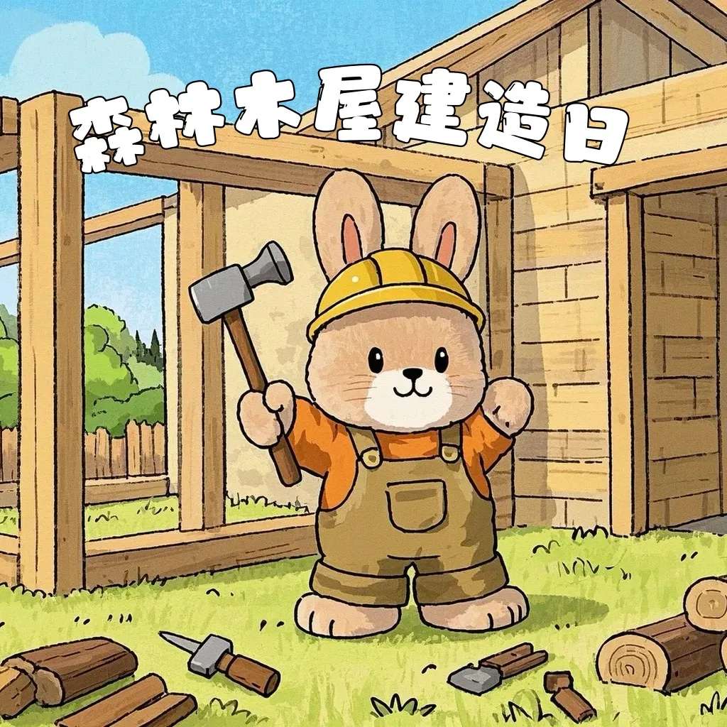 森林木屋建造日
