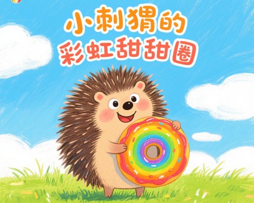 小刺猬的彩虹甜甜圈