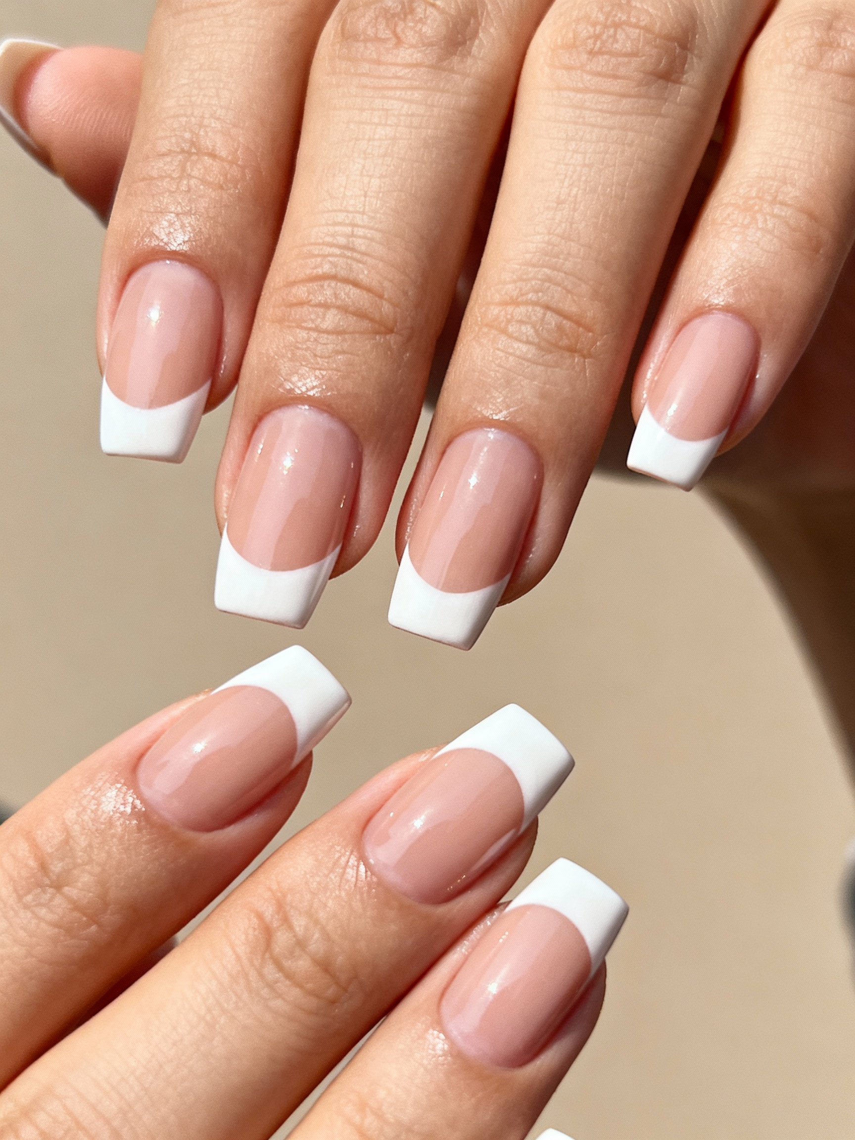 White French Tip Nail Design