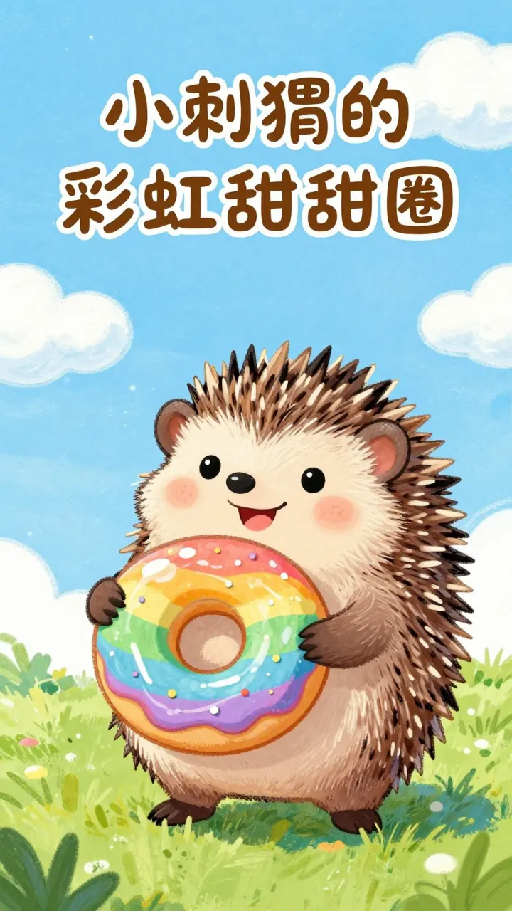 小刺猬的彩虹甜甜圈